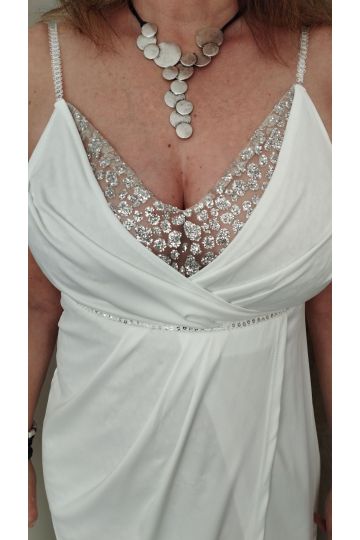 Dámské společenské dlouhé šaty ZARA ivory