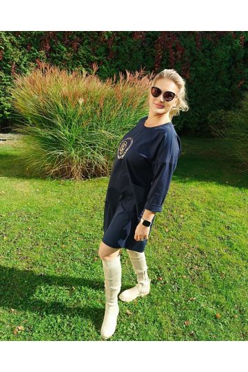 Dámské modré šaty, tunika Chorea