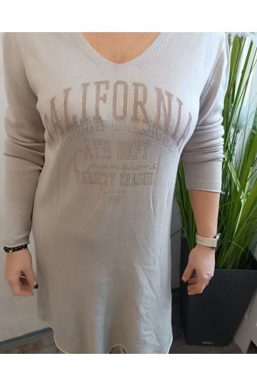 Dámské lehké úpletové šaty Bejby v bežové , hnědé a zelené barvě