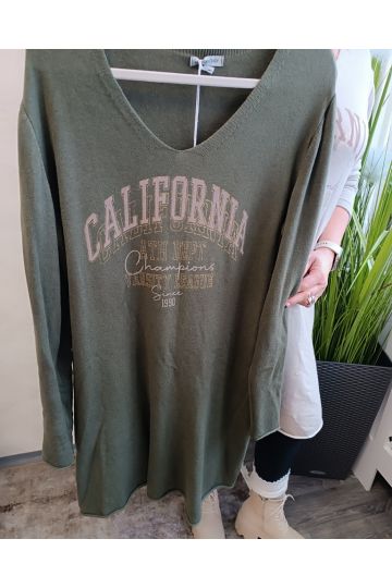 Dámské lehké úpletové šaty Bejby v bežové , hnědé a zelené barvě