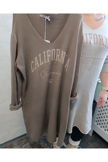 Dámské lehké úpletové šaty Bejby v bežové , hnědé a zelené barvě