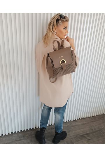 Dámský batoh Alya v hnědé barvě značky Laura Biaggi