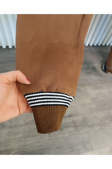 Dámské hnědé tepláky Jula větší velikosti