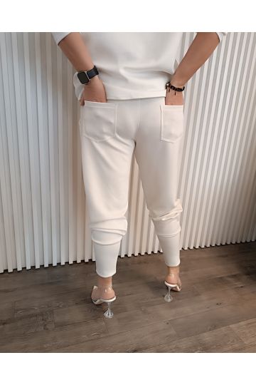 Dámské luxusní kalhoty  Barkly se zlatým pasem