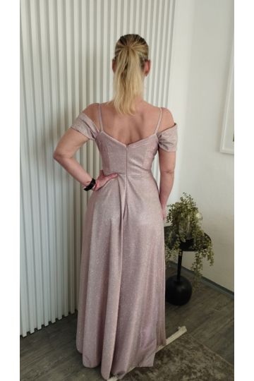 Dámské společenské dlouhé šaty VALENTINA LUX Růžová