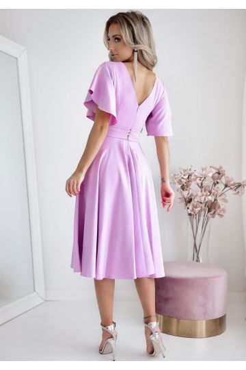 Dámské společenské midi šaty LUNA LILA