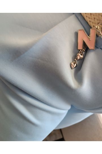 Dámské elastické kalhoty  Italy  s opaskem v růžové, meruňkové a modré barvě