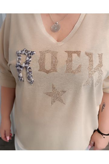 Dámská zlatá oversize halenka Zdeňka