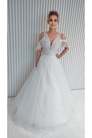 Dámské svatební bílé šaty ERIKA značky DUBER