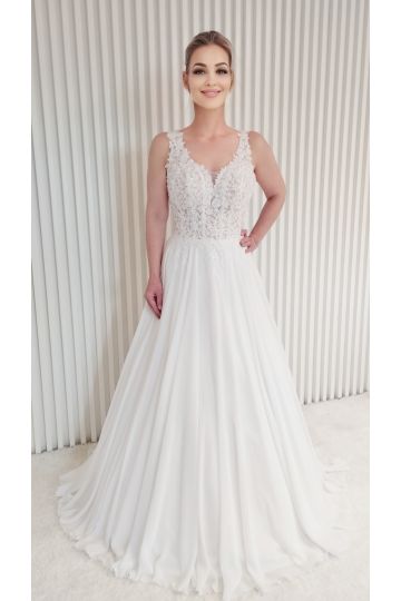 Dámské svatební bílé šaty JULIE značky DUBER