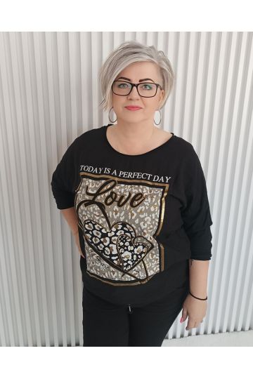 Dámské elastické tričko Sába hnědé