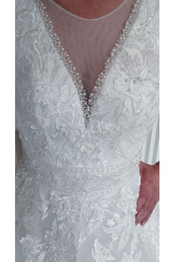 Dámské svatební bílé šaty KLAUDIE značky DUBER