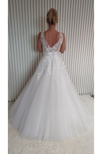 Dámské svatební bílé šaty KLAUDIE značky DUBER