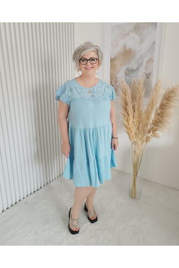 Dámské letní šaty Miss v modré barvě