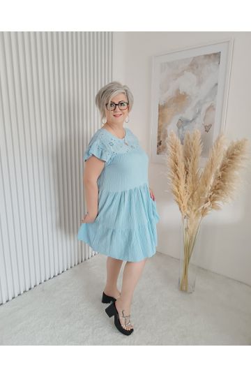 Dámské letní šaty Miss v modré barvě