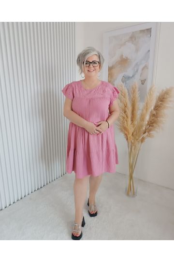 Dámské letní šaty Miss  světle růžové barvě