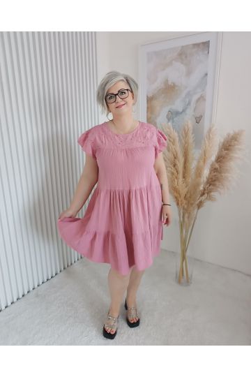 Dámské letní šaty Miss světle růžové barvě