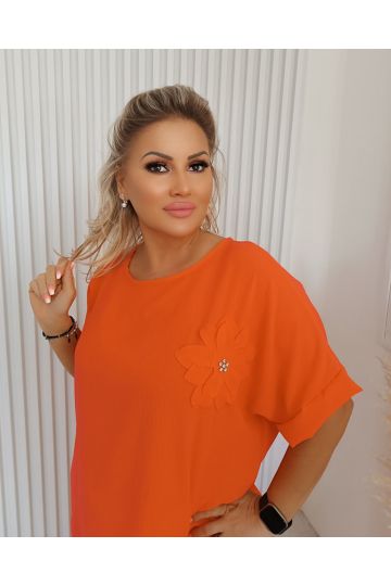 Dámský letní komplet Týna v korálové barvě