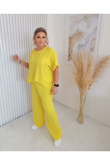 Dámský letní komplet Týna ve žluté barvě