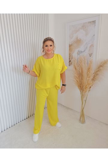 Dámský letní komplet Týna ve žluté barvě