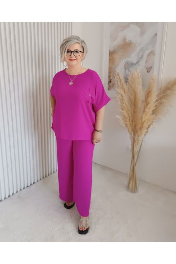 Dámský letní komplet Týna ve fialové barvě