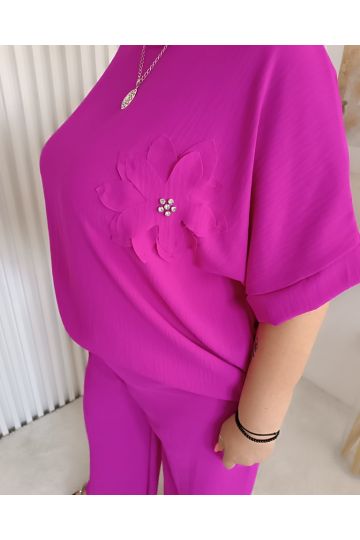 Dámský letní komplet Týna ve fialové barvě