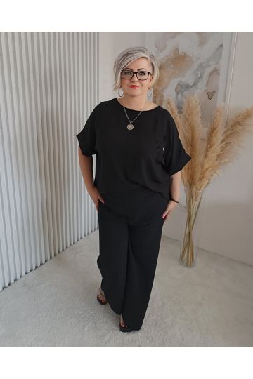 Dámský letní komplet Týna v černé barvě
