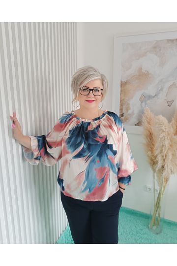 Dámské elastické kalhoty Dany  značky Livans v tmavě modré barvě