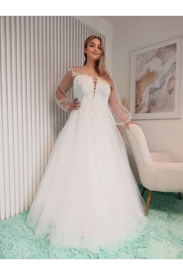 Dámské svatební ivory šaty MAGDALÉNA značky DUBER