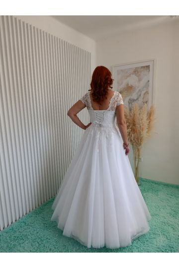 Dámské svatební dlouhé bílé šaty NINA značky NATALI