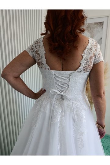 Dámské svatební dlouhé bílé šaty NINA značky NATALI