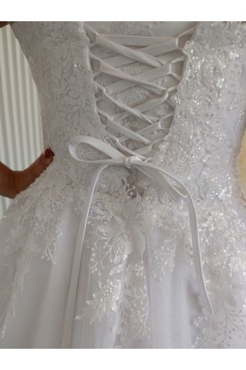 Dámské svatební dlouhé bílé šaty NINA značky NATALI