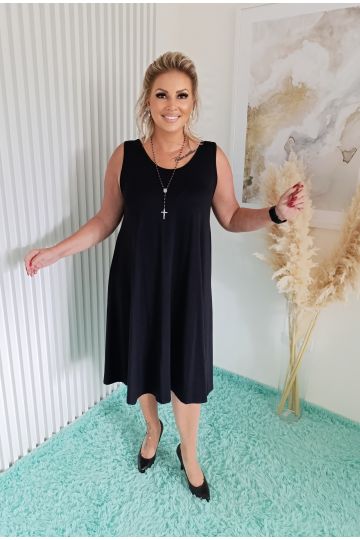 Dámské klasické malé černé šaty Viena pro každou příležitost, italského stylu