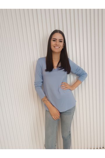 Dámské tričko Lea s dlouhým rukávem a stříbrnými lemy ve třech barvách