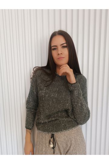 Dámský pletený svetr Amy s ležérním střihem, dovoz Itálie