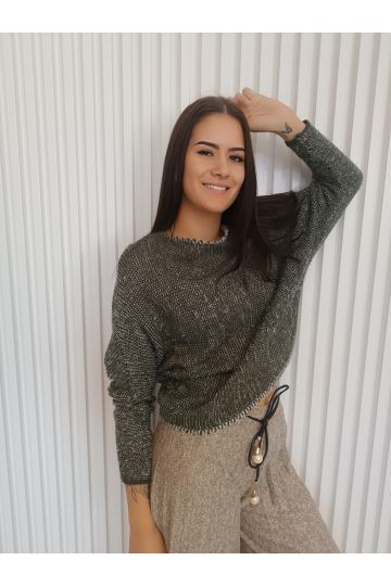 Dámský pletený svetr Amy s ležérním střihem, dovoz Itálie