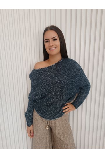 Dámský pletený svetr Amy s ležérním střihem, dovoz Itálie