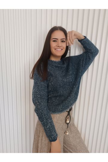 Dámský pletený svetr Amy s ležérním střihem, dovoz Itálie