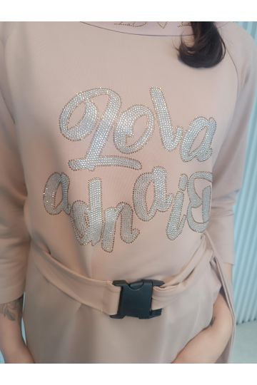 Dámské luxusní béžové šaty Natali značky Lola Bianka