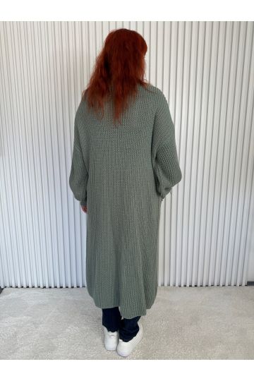 Dlouhý pletený kardigan Agnes s kapsami, pohodlný basic v několika barvách