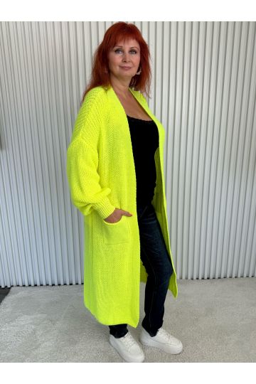 Dlouhý pletený kardigan Agnes s kapsami, pohodlný basic v několika barvách