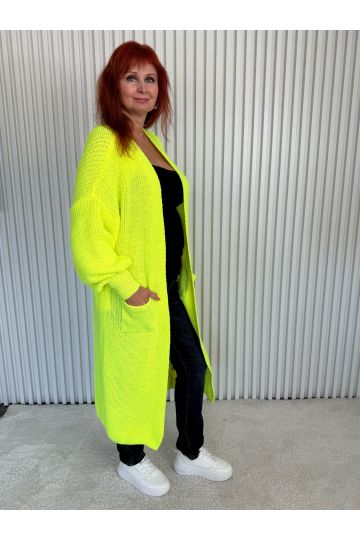 Dlouhý pletený kardigan Agnes s kapsami, pohodlný basic v několika barvách