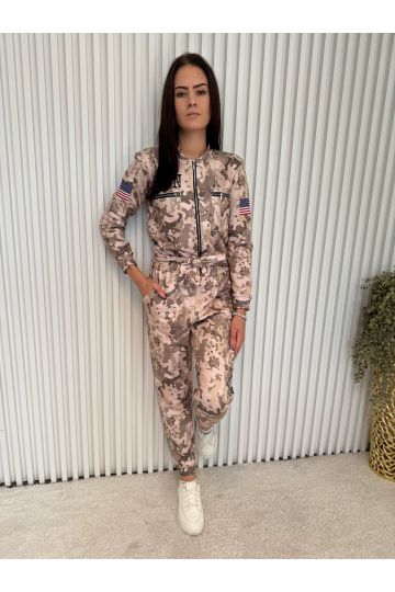 Dámský stylový overal Paula značky Zocco v army designu