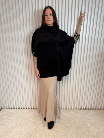 Dámské plyšové pončo ve dvou barvách