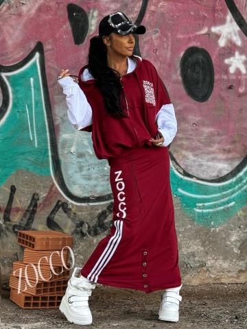 Dámská tepláková souprava mikiny s dlouhou sukní značky Zocco