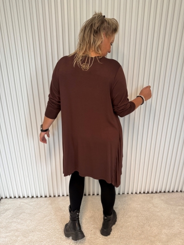 Dámská tunika značky Paparazzi Fashion v hnědé a černé barvě