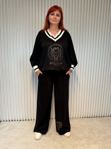 Dámská luxusní černá souprava Rita značky Paparazzi Fashion