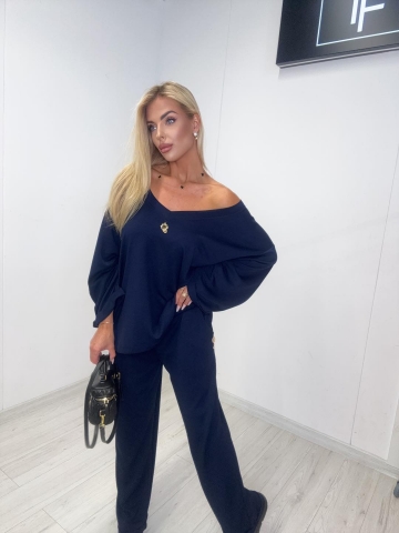 Dámský oversize modrý komplet Ada značky Paparazzi Fashion