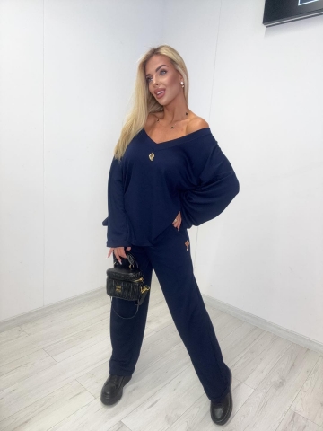 Dámský oversize modrý komplet Ada značky Paparazzi Fashion