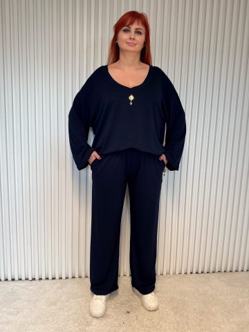 Dámský oversize modrý komplet Ada značky Paparazzi Fashion